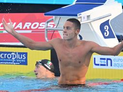David Popovici será el rival a vencer en los Juegos Olímpicos de París 2024. AFP/A. Pizzoli