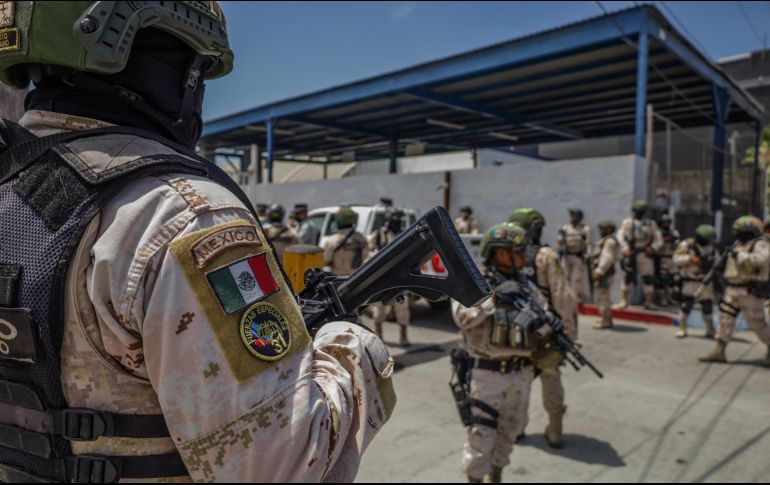 El Gobierno federal envió más efectivos para vigilar Baja California. EFE/J. Terríquez