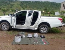 En el aseguramiento no hubo detenidos, por lo que el arsenal fue puesto a disposición de un agente del Ministerio Público de la Federación. ESPECIAL /