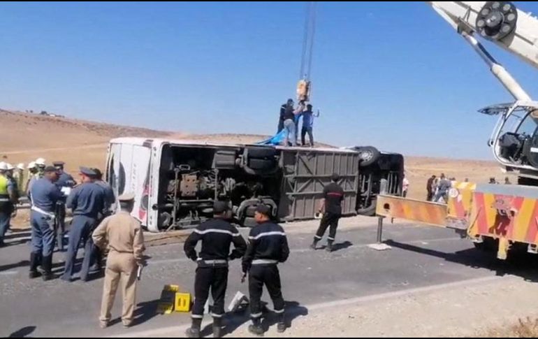 Este accidente es el más letal de los últimos años en Marruecos. AFP
