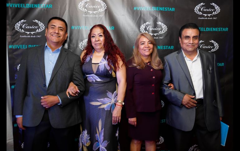 Fidel Amado, Isabel Espinosa, Luz María Salazar y Pedro Amado. GENTE BIEN JALISCO/Claudio Jimeno