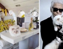 Karl y Choupette Lagerfeld. INSTAGRAM/@choupetteofficiel