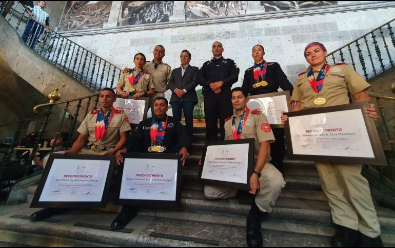 Destacaron que el departamento de bomberos de Guadalajara fue el único de México que participó. EL INFORMADOR / Y. Mora