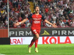 Ángel Zaldívar marcó doblete en la victoria del Rebaño esta noche ante Necaxa. IMAGO7