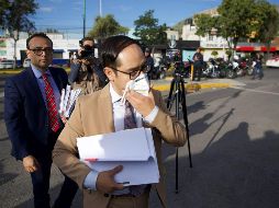 Abogados de la fiscalía entran al Reclusorio Norte previo a la audiencia del exprocurador, Murillo Karam. SUN / G. Espinosa