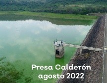 La presa Calderón está al 72 % de su capacidad, mientras que durante lo más duro de la sequía del año pasado, llegó a estar al 14%, lo que ocasionó la falta de agua en algunas colonias. ESPECIAL