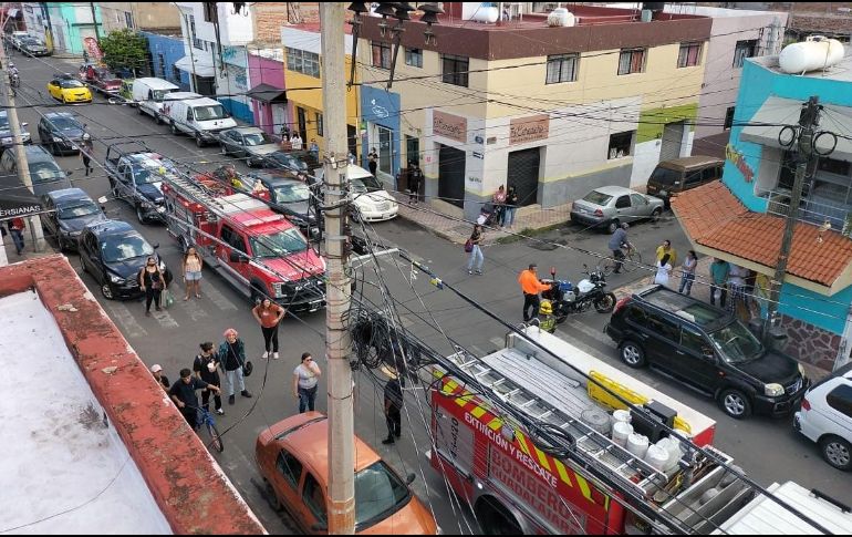El accidente se notificó a un agente del Ministerio Público y al área de gestión de riesgos de Bomberos de Guadalajara. ESPECIAL
