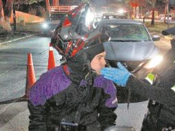 La Policía Vial informa que hay menos conductores detenidos. EL INFORMADOR/ A. Camacho