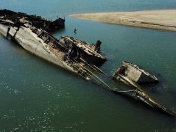 Varios barcos alemanes fueron hundidos en Serbia cuando los nazis huían de las fuerzas soviéticas. REUTERS /