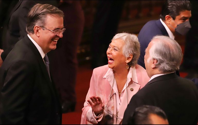 Al ser cuestionado sobre las negociaciones del T-MEC, el canciller Ebrard señala que es un diálogo que ya se ha iniciado. SUN / B. Fregoso