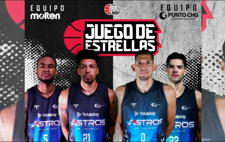 Los Astros de Jalisco están representados por cinco jugadores, quienes buscarán dejar en alto el nombre de la institución anfitriona de este evento. ESPECIAL / Astros de Jalisco