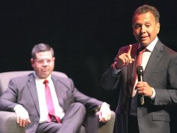 El presidente municipal Pablo Lemus durante su participación en la Cumbre Internacional del Hábitat América Latina y El Caribe 2022. EL INFORMADOR/A. Camacho