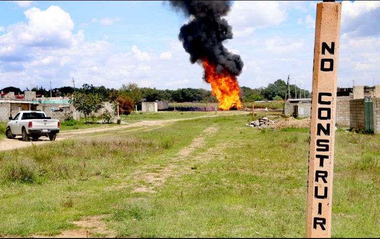 La explosión del ducto no dejó víctimas mortales ni lesionados, aunque hubo una gran movilización policial. SUN