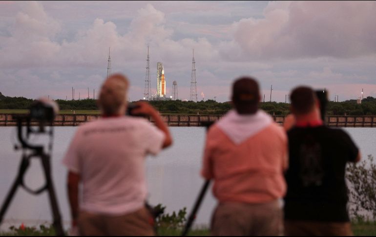 Aún no se define una fecha exacta para el próximo lanzamiento de Artemis I. AFP/G. Newton