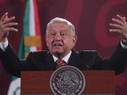 El Presidente López Obrador señala que aunque este 1 de septiembre se entrega el informe de su cuarto año de gobierno, realmente este se cumplirá el 1 de diciembre. EFE / S. Gutiérrez