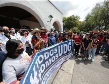 La UdeG realizó hoy la manifestación 141 del año para pedir más presupuesto al Gobierno de Jalisco. ESPECIAL