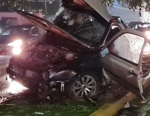 El accidente se registró a las 5:30 horas cerca del desnivel de López Mateos y Ramón Corona. ESPECIAL /