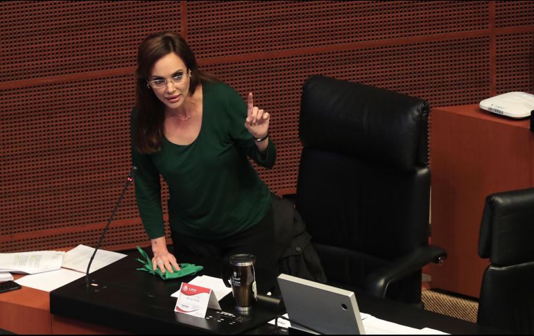 La senadora por Sonora que ganó su escaño postulada por Morena y luego desertó y se fue al PAN. ARCHIVO/SUN