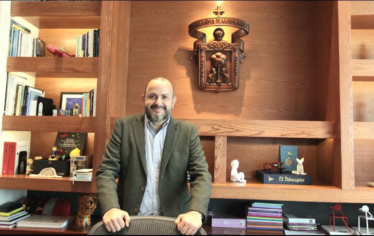 El rector Ricardo Villanueva recordó los buenos resultados que ha dado a Jalisco el trabajo conjunto del Gobierno y la Universidad. EL INFORMADOR/A. Camacho