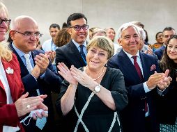 Michelle Bachelet propuso a México implementar las recomendaciones de organismos internacionales en materia de seguridad. AFP/F. Coffrini