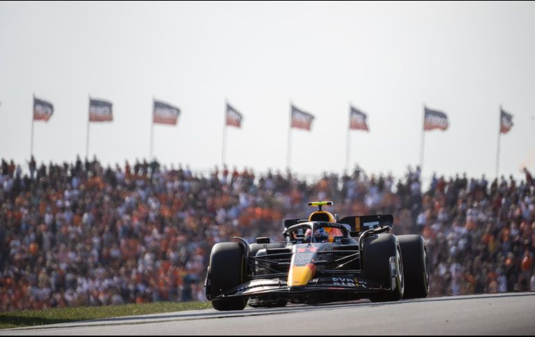 SERGIO PÉREZ. En general, Red Bull no tuvo su mejor presentación en territorio neerlandés. EFE / C. Bruna