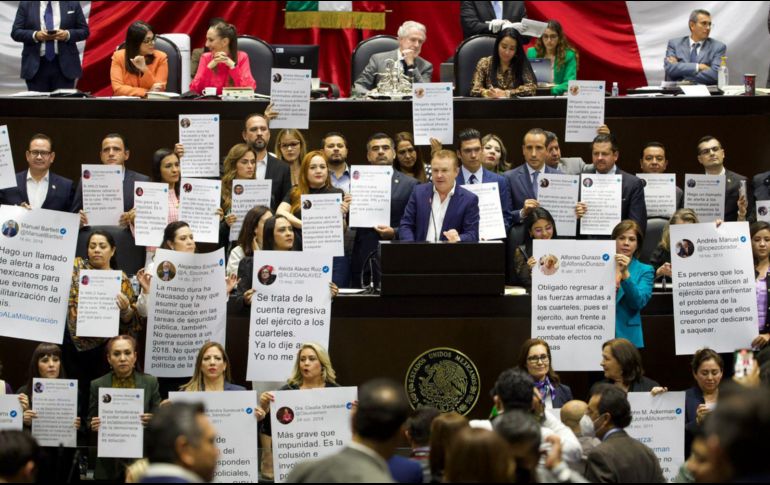 El Partido Acción Nacional se manifiesta contra la propuesta. EL UNIVERSAL