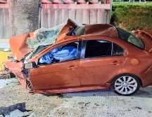 Los jóvenes viajaban en un Mitsubishi Lancer, modelo 2011. ESPECIAL