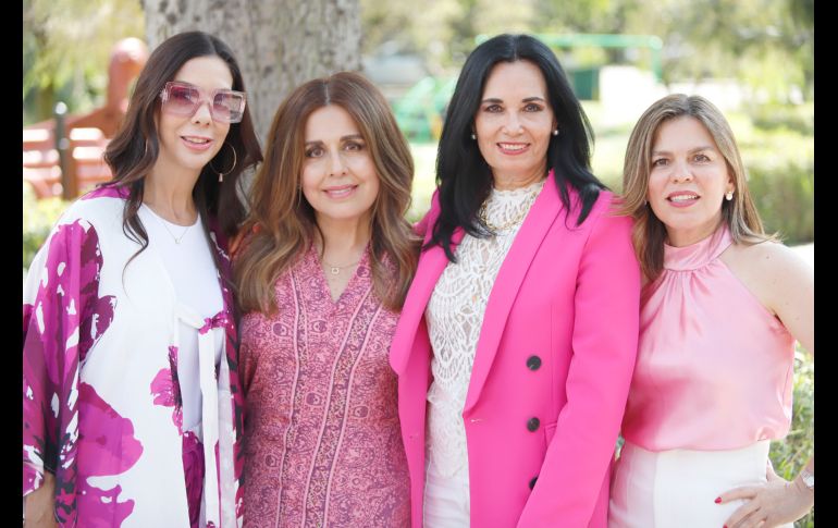 Aurora Gómez, Perla Castañeda, Lorena Hecht y Catalina Olea. GENTE BIEN JALISCO/Claudio Jimeno