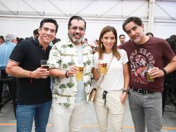 Víctor Peralta, Alfredo Aceves, Karina Hermosillo y Salvador Villaseñor. GENTE BIEN JALISCO/Antonio Martínez