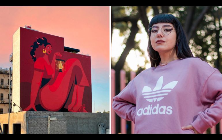 Arte mural para repensar la feminidad. Cortesía/Moon Ventura