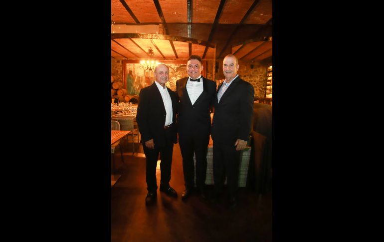 Zack Romaya, Gildardo Partida y Randy Stoler. GENTE BIEN JALISCO/ Antonio Martínez