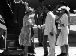La Reina Isabel II visitó por segunda ocasión México en 1983, cuando acudió a Puerto Vallarta, Jalisco. El Universal/ Archivo
