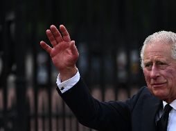 Afuera del Palacio de Buckingham, Carlos III saludó a quienes lo esperaban. AFP / B. Stansall