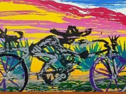 La muestra nos permite conocer la pluralidad expresiva, estilística, técnica y estética de obras de arte en las que se celebra la movilidad de las personas que caminan, de las bicicletas, los patines, los triciclos, las patinetas y otros vehículos de ruedas no motorizados. CORTESÍA