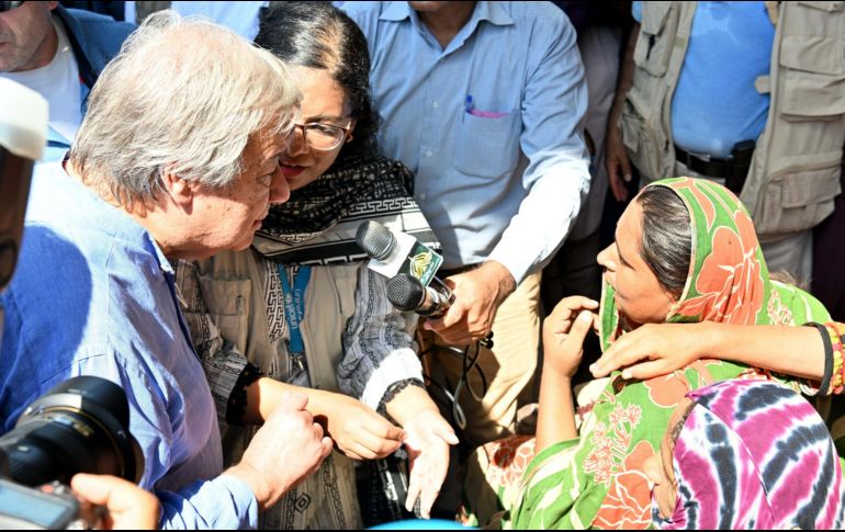 “Pakistán necesita hoy ayuda financiera masiva para superar esta crisis”, dijo Guterres. EFE/W. Hussain