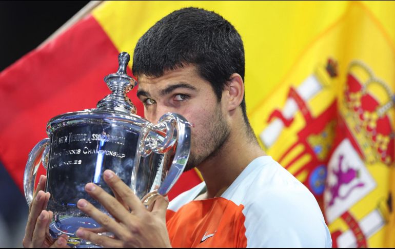 El logro de Carlos Alcaraz es histórico. AFP / J. Finney