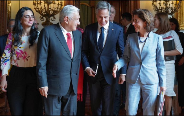 Aseguran que el ambiente de la reunión fue positivo, y luego se brindarán más detalles de la misma. TWITTER/@lopezobrador_