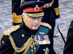 El rey Carlos III, en el acto funerario realizado en Edimburgo. EFE