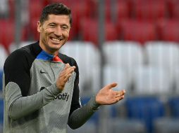 Con tres tantos, Robert Lewandowski encabeza la tabla de goleadores de la Champions League. AFP/C. Stache