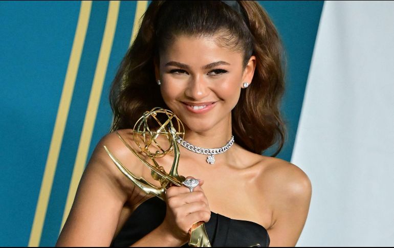 Zendaya se mostró conmovida con la reacción y el cariño del público. AFP/F. J. Brown