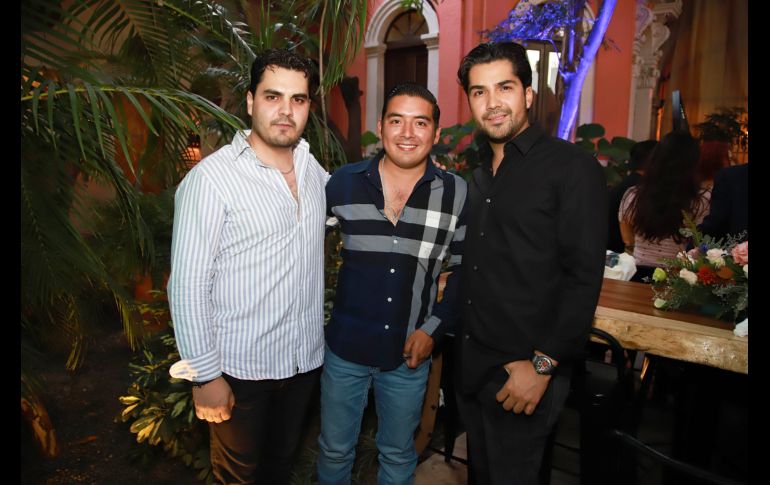 Carlos Gutiérrez, Efraín Vázquez y Humberto Huacuja. GENTE BIEN JALISCO/Antonio Martínez