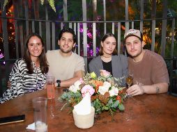 Claudia Báez, Rodrigo Salcedo, Paulina Lau y Carlos Unger. GENTE BIEN JALISCO/Antonio Martínez