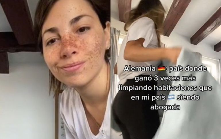 Joven trabaja como empleado doméstica en Alemania TikTok/@travel_vamos