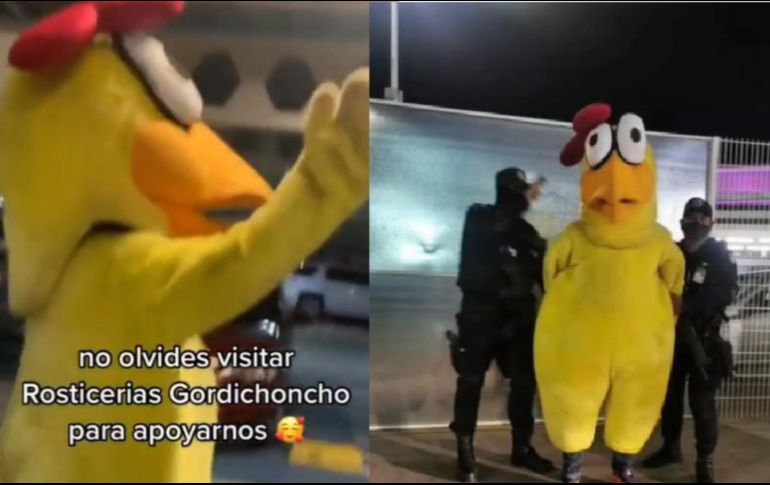 En singular momento se vivió en el aeropuerto de Guadalajara, mientras unas personas esperaban a un familiar. Imagen: Captura de Pantalla
