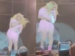 Todo comenzó de buena manera, sin embargo, en una pausa que hizo la cantante un insecto hizo de las suyas y brincó hacia el cuerpo de la cantante. ESPECIAL
