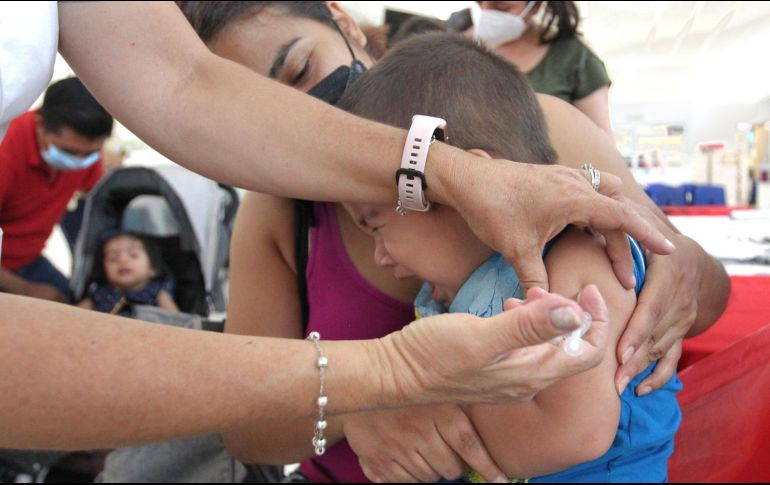 Según la Encuesta Nacional de Salud y Nutrición 2021, tan solo el 27.5% de los niños de un año de edad tuvieron esquema completo. EL INFORMADOR/Archivo