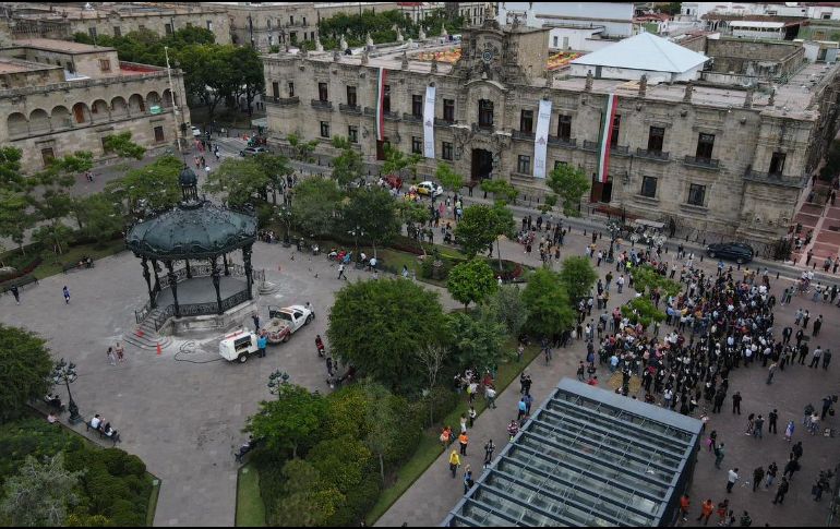 El mandatario estatal confirmó que en las próximas horas seguirán informando sobre los daños tras el temblor. EL INFORMADOR / A. Navarro