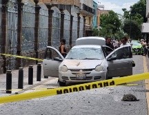 El templo de La Merced, en el Centro de Guadalajara, tuvo desprendimiento de cantera. EL INFORMADOR/ E.MORA