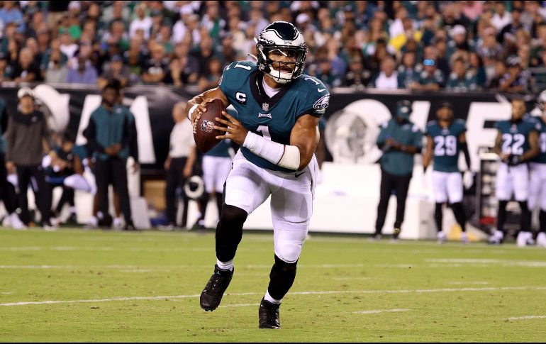 Hurts completó 5 pases en 5 intentos. AFP/T. Nwachukwu