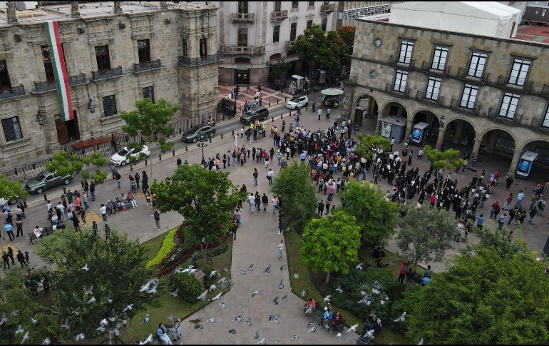 Lemus adelantó que, derivado del sismo de este lunes, se realizarán obras de supervisión en varios edificios. EL INFORMADOR / A. Navarro